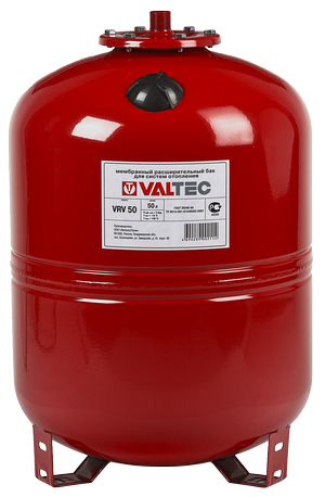 Мембранный бак для отопления 150 л с ножками VALTEC, красный