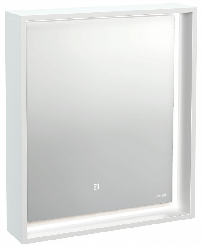 Зеркало с подсветкой белое LOUNA 60x70 см CERSANIT